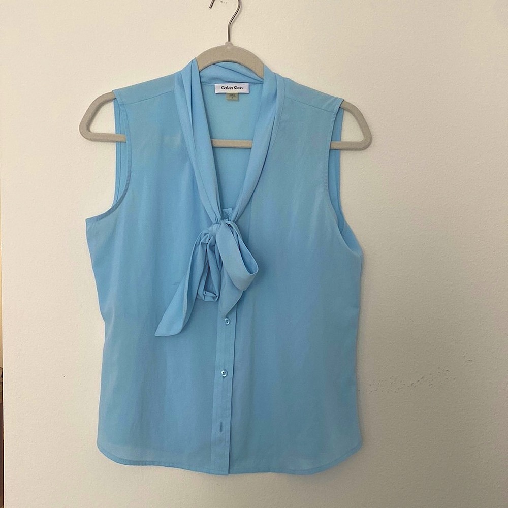 Sky blue Calvin Klein top